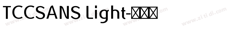 TCCSANS Light字体转换